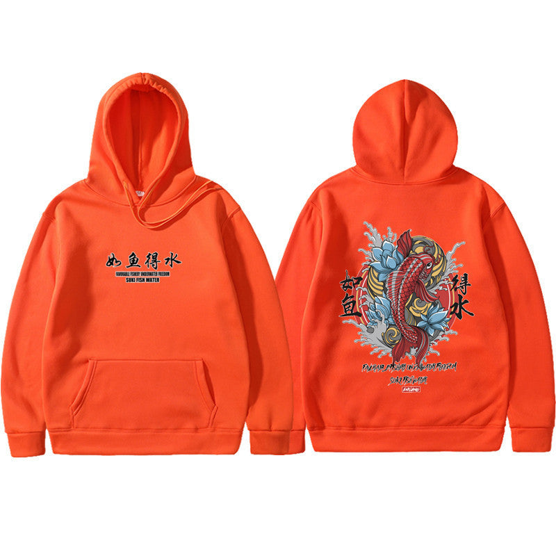 Printed hooded sweatshirt