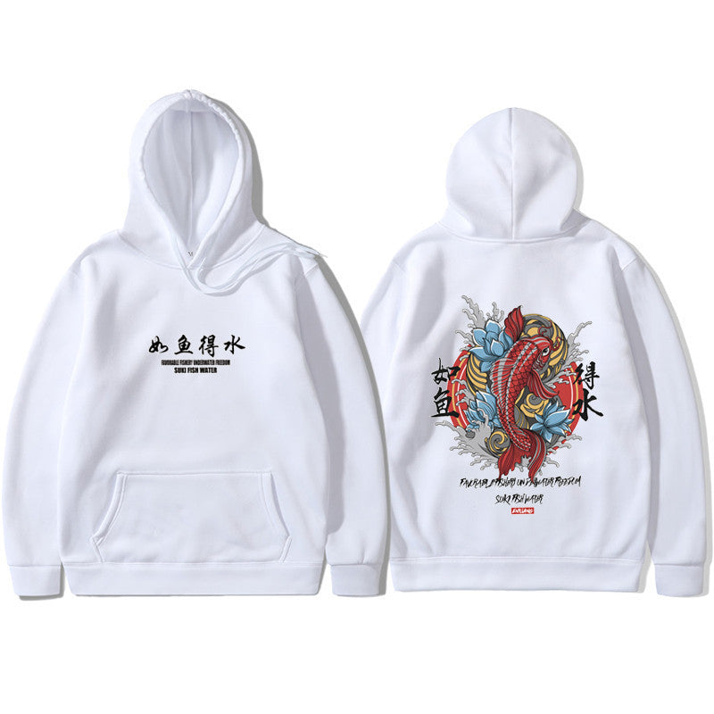 Printed hooded sweatshirt