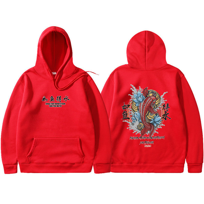 Printed hooded sweatshirt