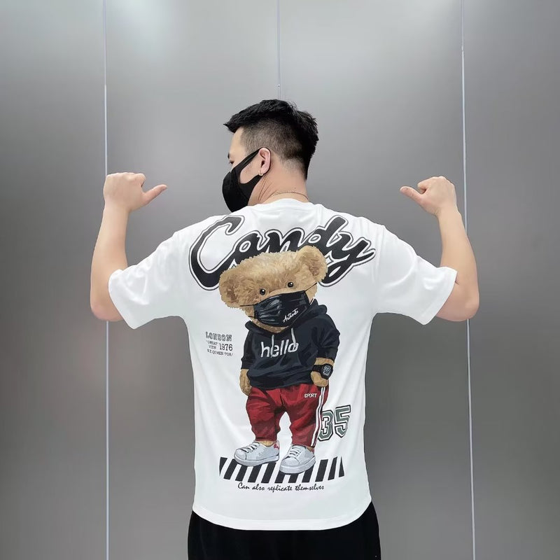 Men's Casual Cartoon Printed Short Sleeves