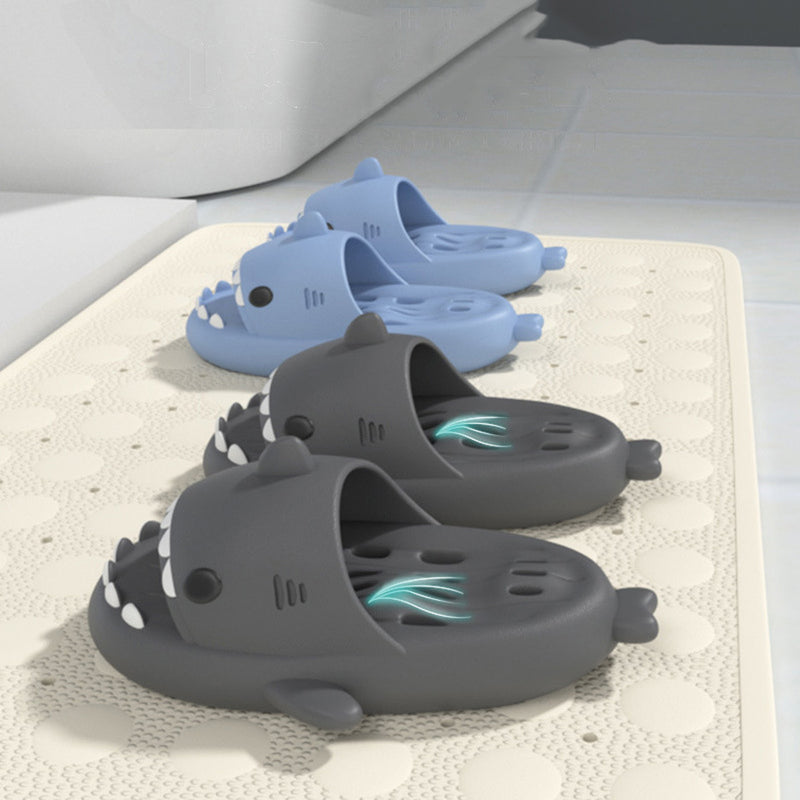 Shark Slippers Shower Shoes For Pool & Beach Sandals With Drain Holes