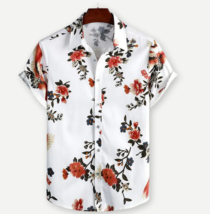 Men's Plus Size 3D Digital Printing Hawaiian Shirt