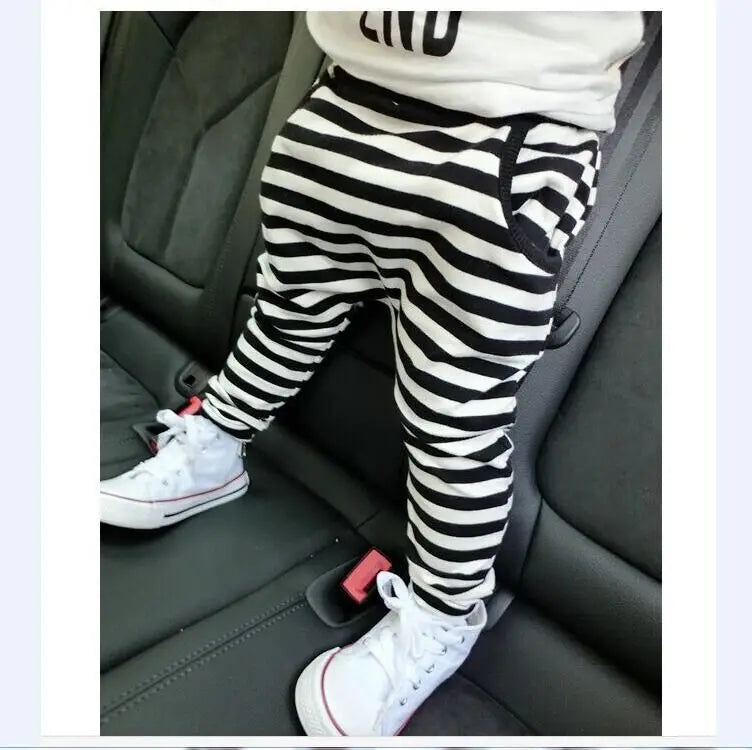 Spring autumn Trouser Clothes children harem pants for Kids stripe toddlers