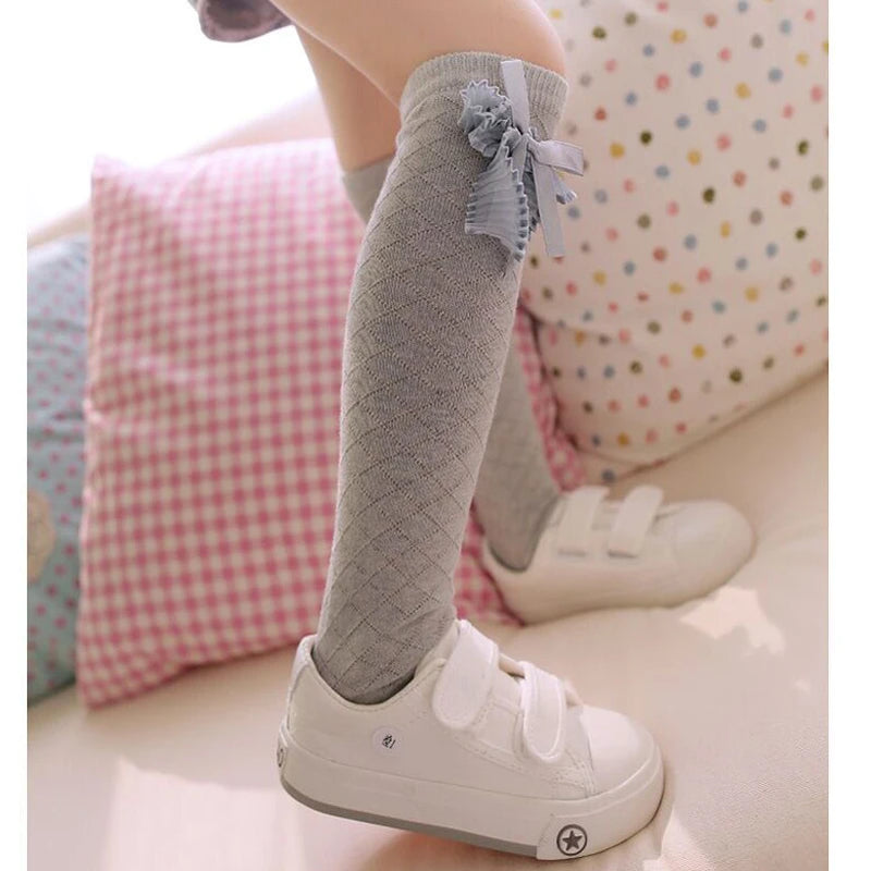 Children's Knee,Long Leg Warmer High Socks for Toddlers Baby Girls