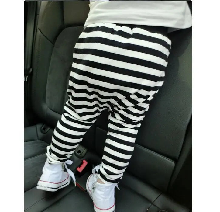 Spring autumn Trouser Clothes children harem pants for Kids stripe toddlers