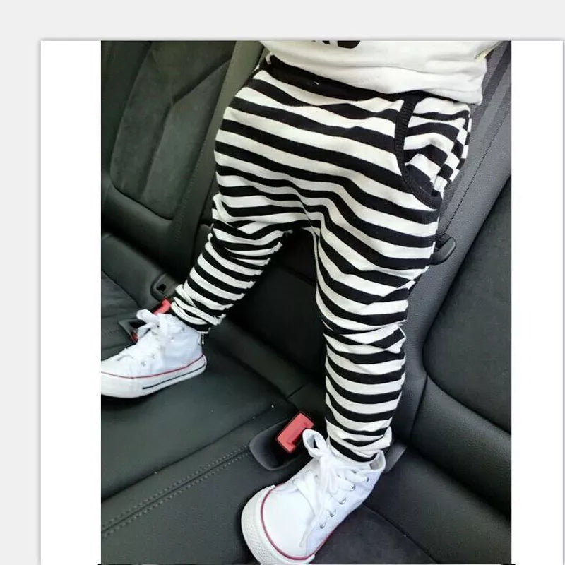 Spring autumn Trouser Clothes children harem pants for Kids stripe toddlers