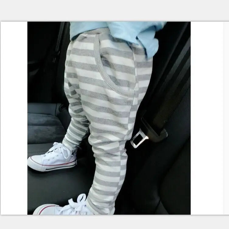 Spring autumn Trouser Clothes children harem pants for Kids stripe toddlers