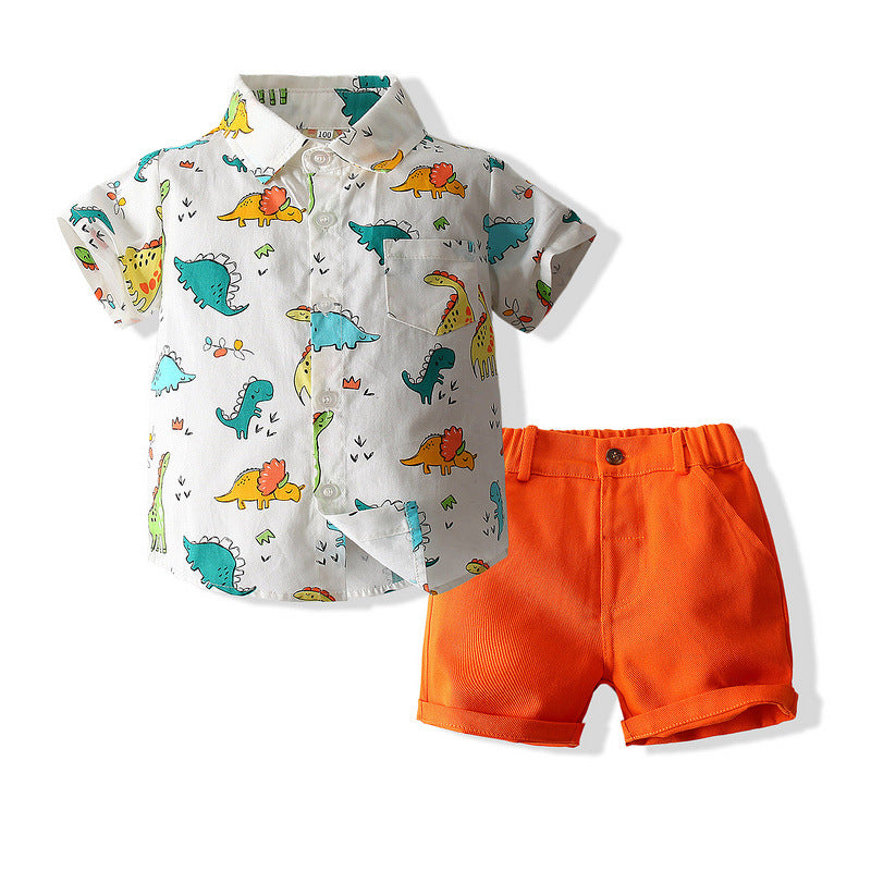 Boys Summer Clothing Set 2021 New European And American Children&