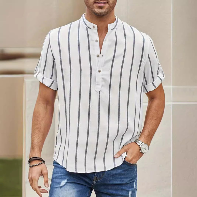 Summer Men's Clothing Short Sleeve Shirt