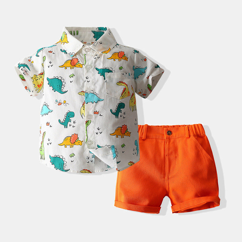 Boys Summer Clothing Set 2021 New European And American Children&