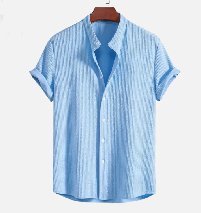 Men's Loose Shirt Top Summer Clothing