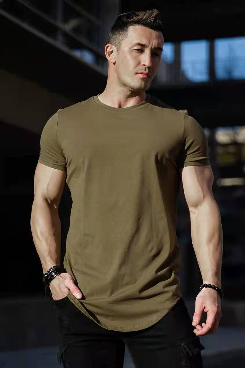 Factory Direct Supply New Loose Light Board Sports Running Leisure Short Sleeve Foreign Trade Summer Sports Fitness Men&