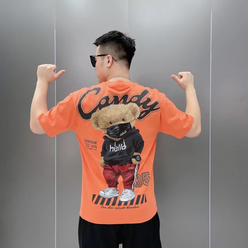 Men's Casual Cartoon Printed Short Sleeves