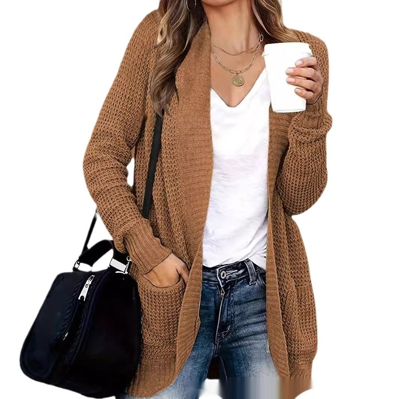 Women Knitwear Slim-fit Commute Cardigan Jacket