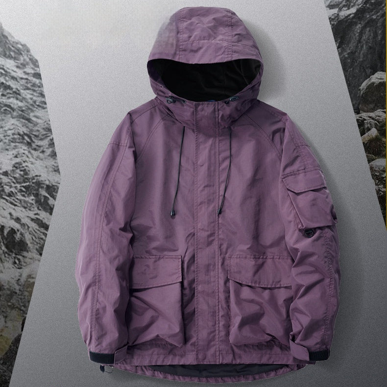 Spring And Autumn Waterproof Wind-resist Shell Jacket for unisex